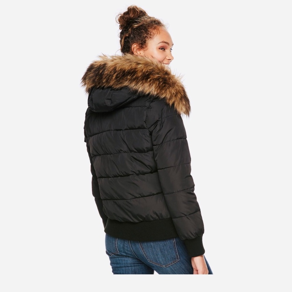 Bomber Puffer Winter Jacket Size S